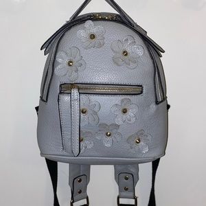 Expressions NYC mini backpack, light blue, flowers